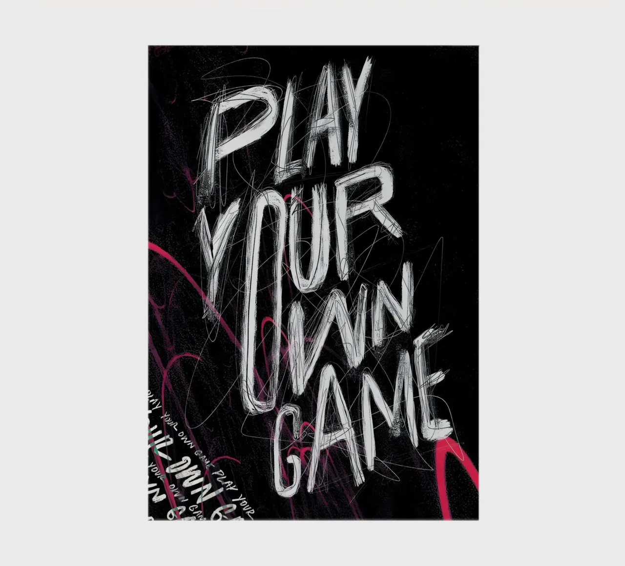 PLAY YOUR OWN GAME notebook by Type & Tape