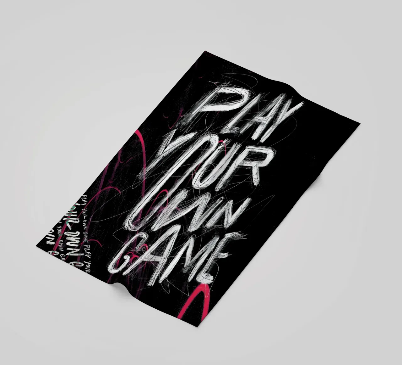 PLAY YOUR OWN GAME telo mare da Type & Tape