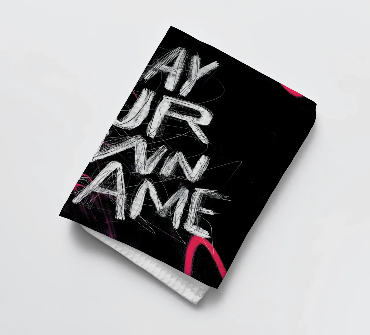 PLAY YOUR OWN GAME canovaccio da cucina da Type & Tape