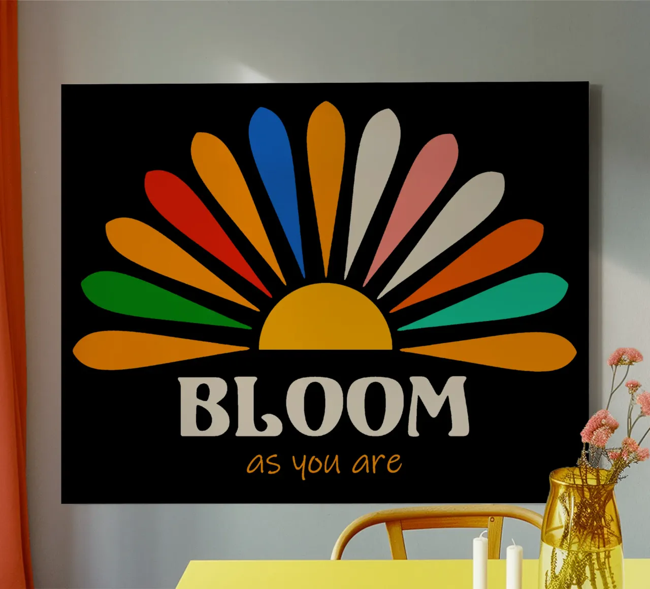Bloom as you are tela con Cornice a cassetta da TijanaArtStudio88
