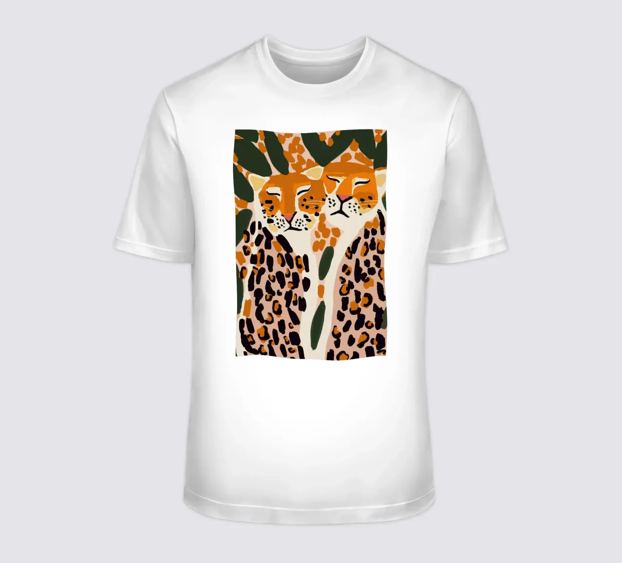 Cuddling Leopards t-shirt da treechild