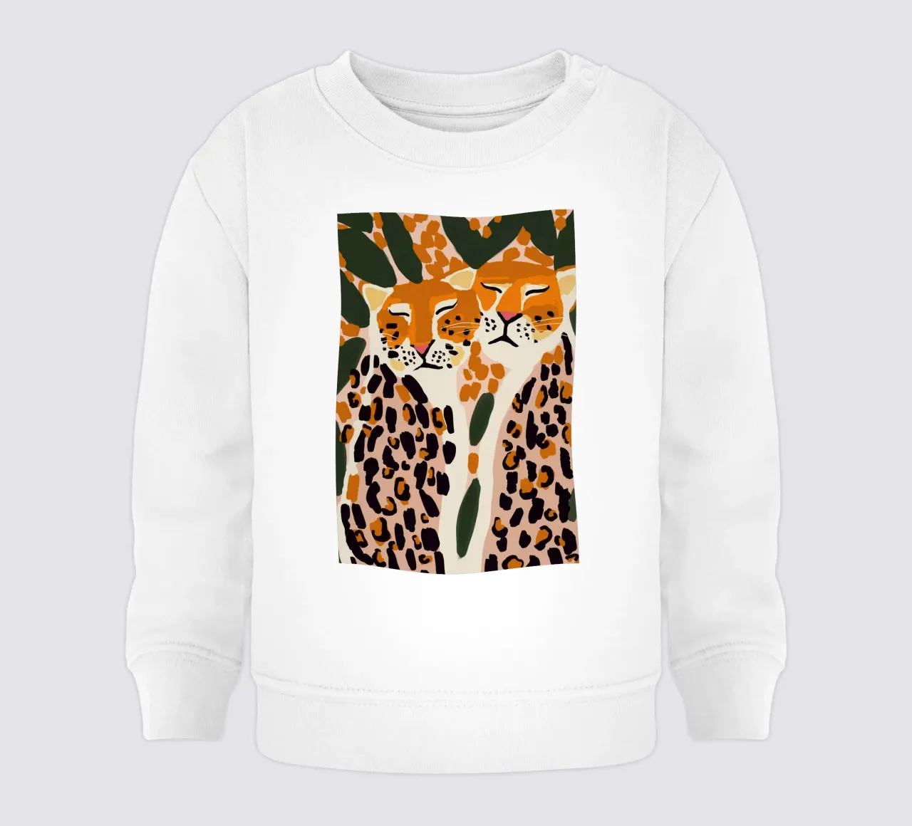 Cuddling Leopards felpa neonato da treechild