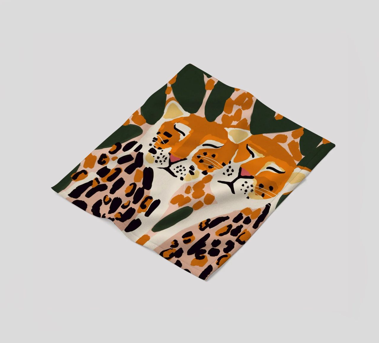 Cuddling Leopards coperta in pile da treechild