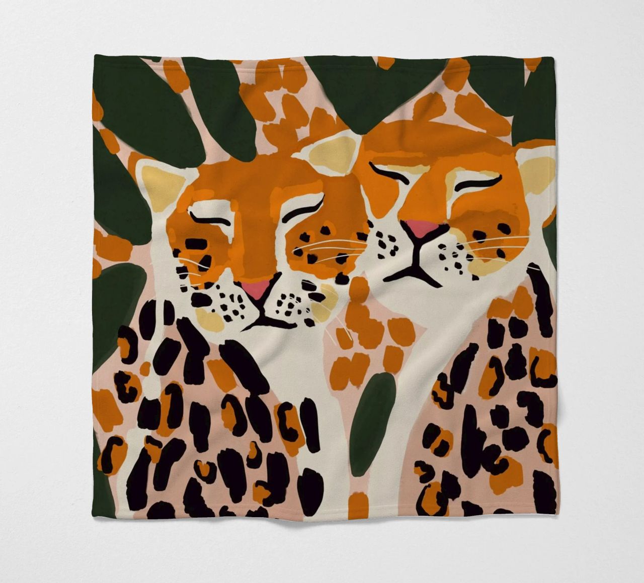 Cuddling Leopards coperta in pile da treechild