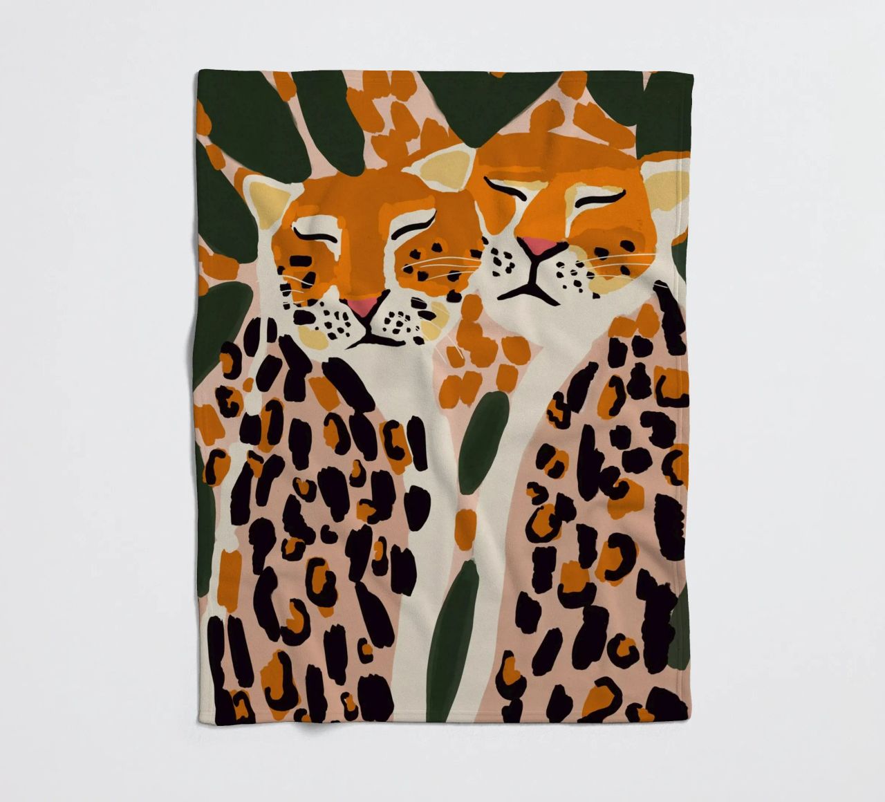Cuddling Leopards coperta in pile da treechild