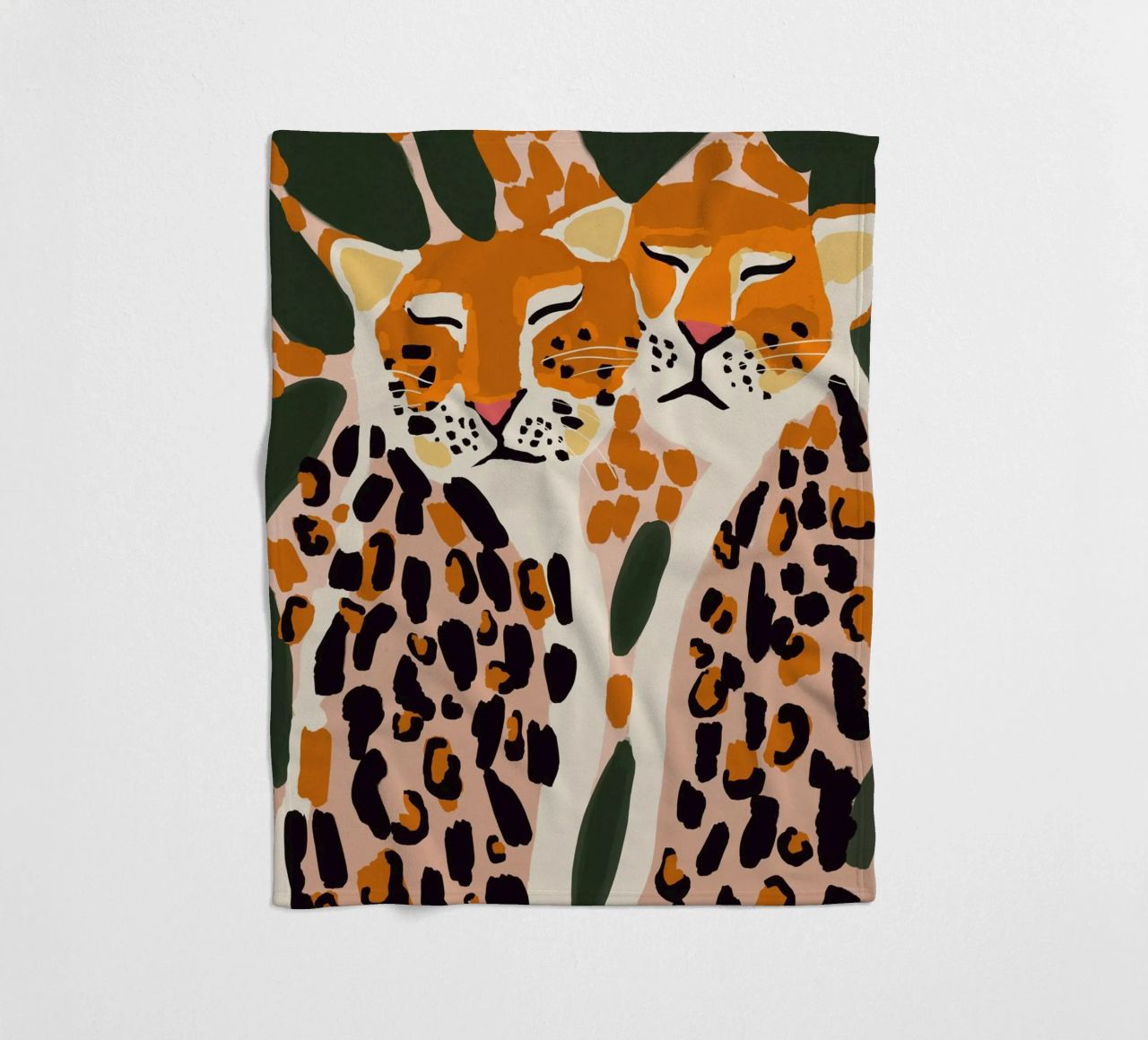 Cuddling Leopards coperta in pile da treechild