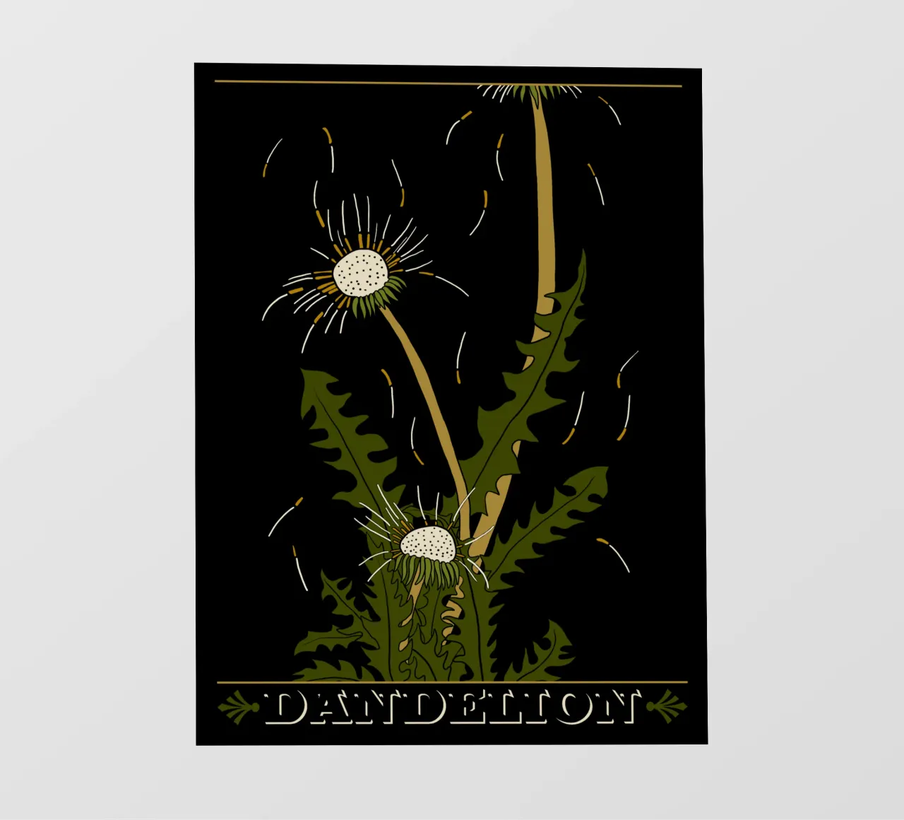 Dandelion seedheads pellicola backlit da TijanaArtStudio88