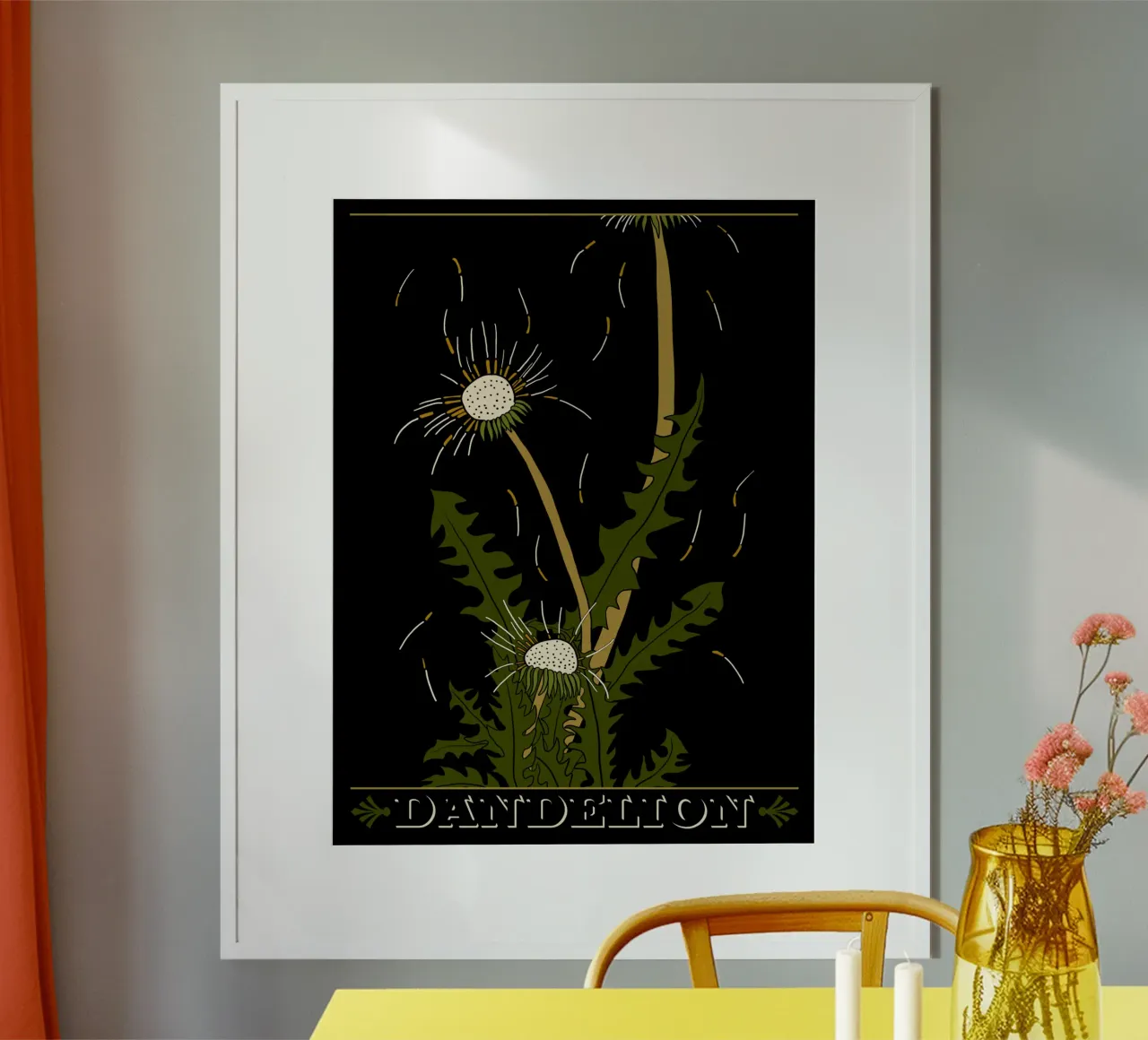 Dandelion seedheads poster da TijanaArtStudio88
