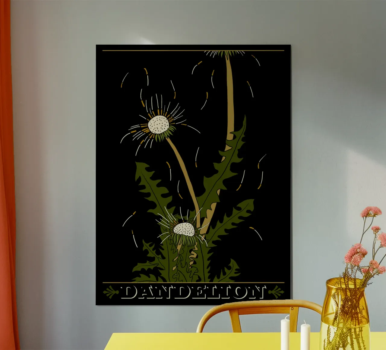 Dandelion seedheads poster da TijanaArtStudio88