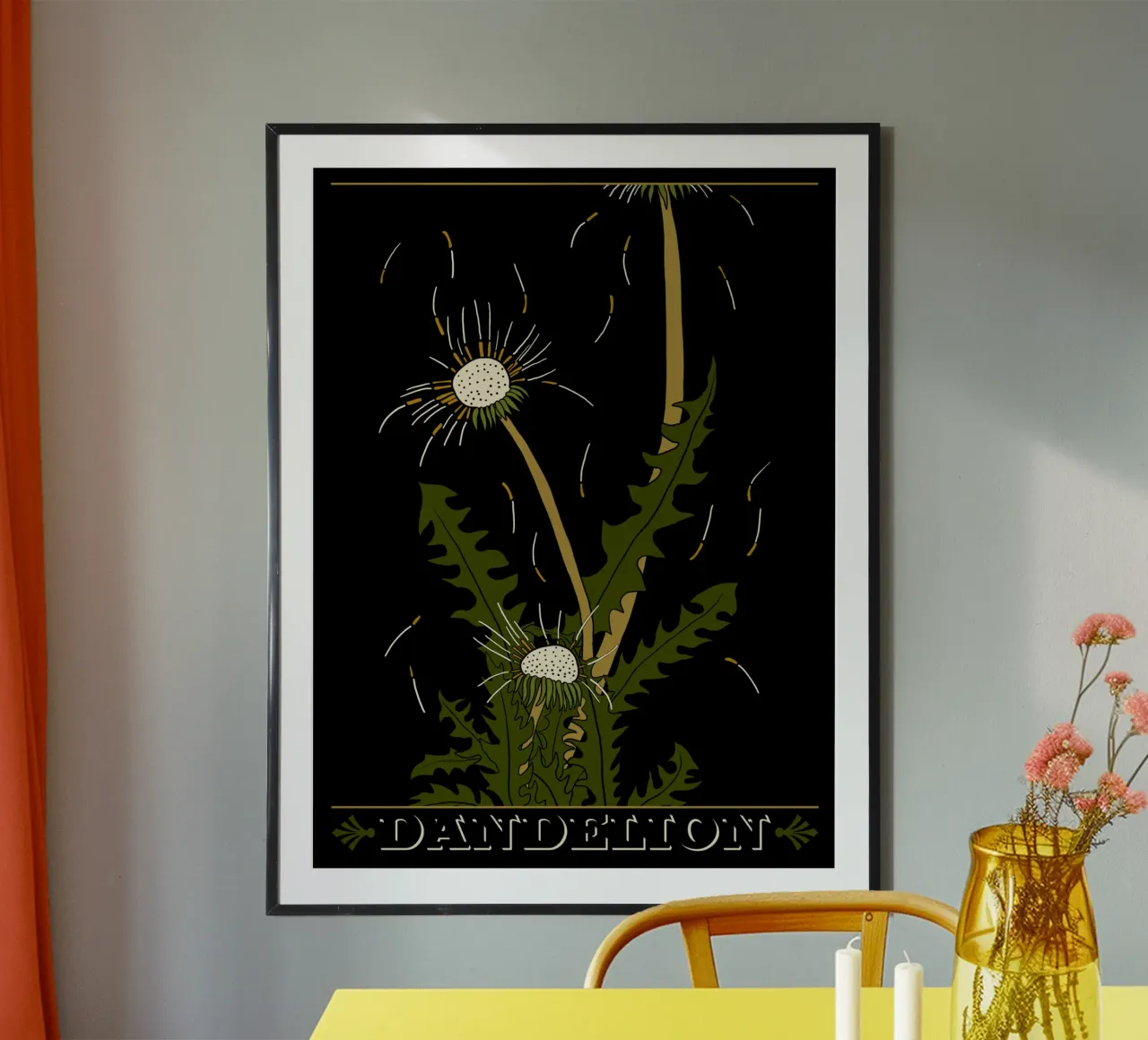 Dandelion seedheads poster da TijanaArtStudio88