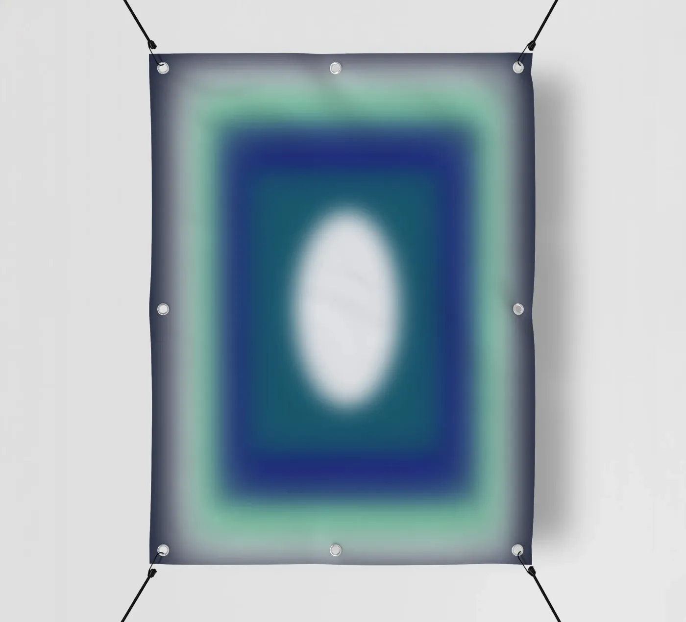 Blauwe frames pvc-zeil van Little Dean