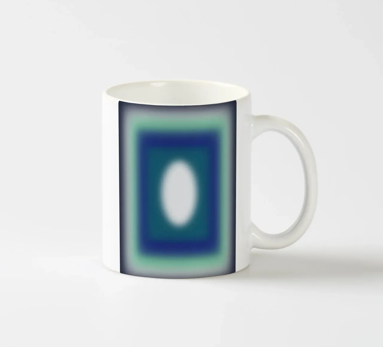 Blue Frames ceramic mug by Little Dean