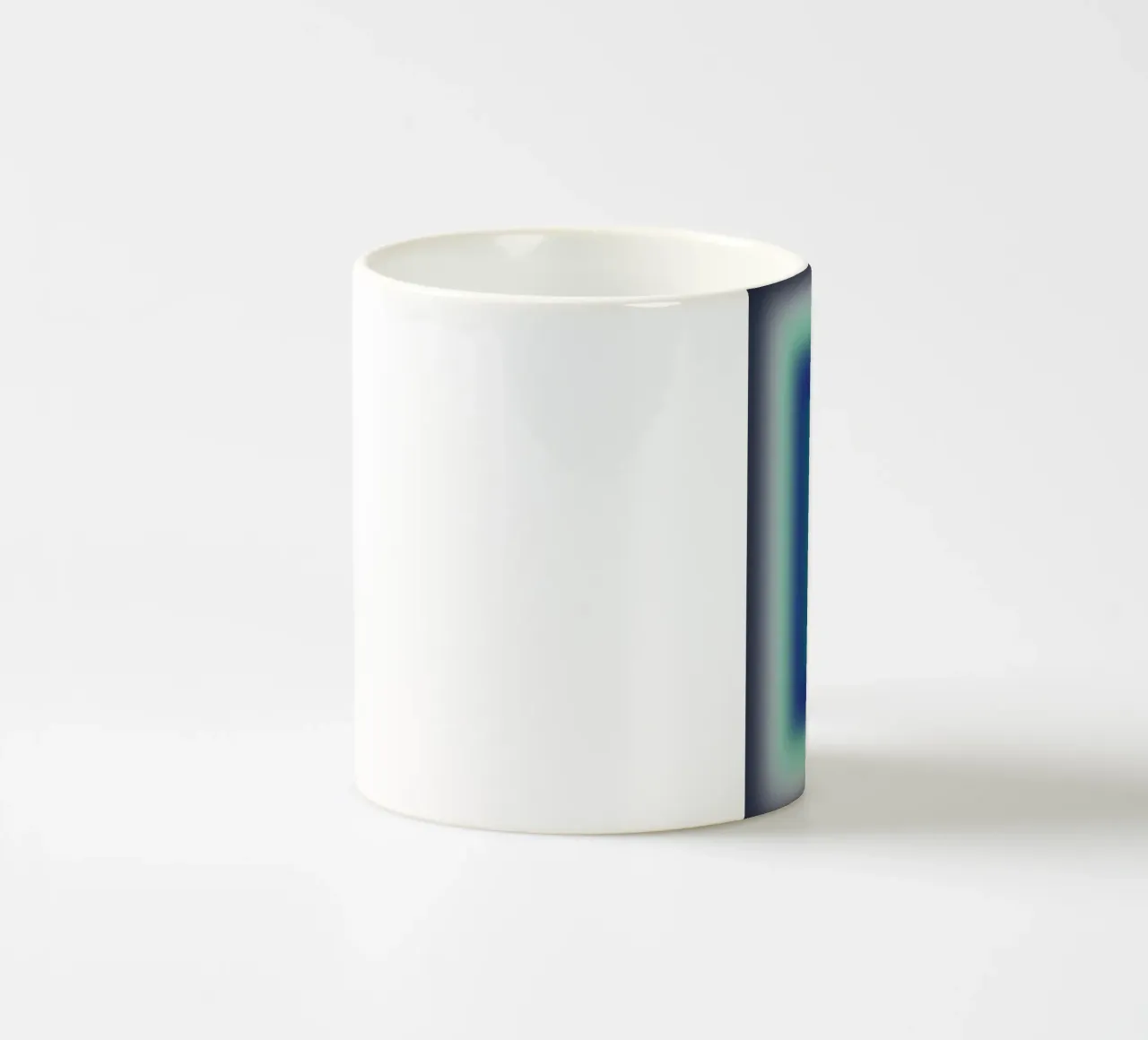 Blue Frames ceramic mug by Little Dean