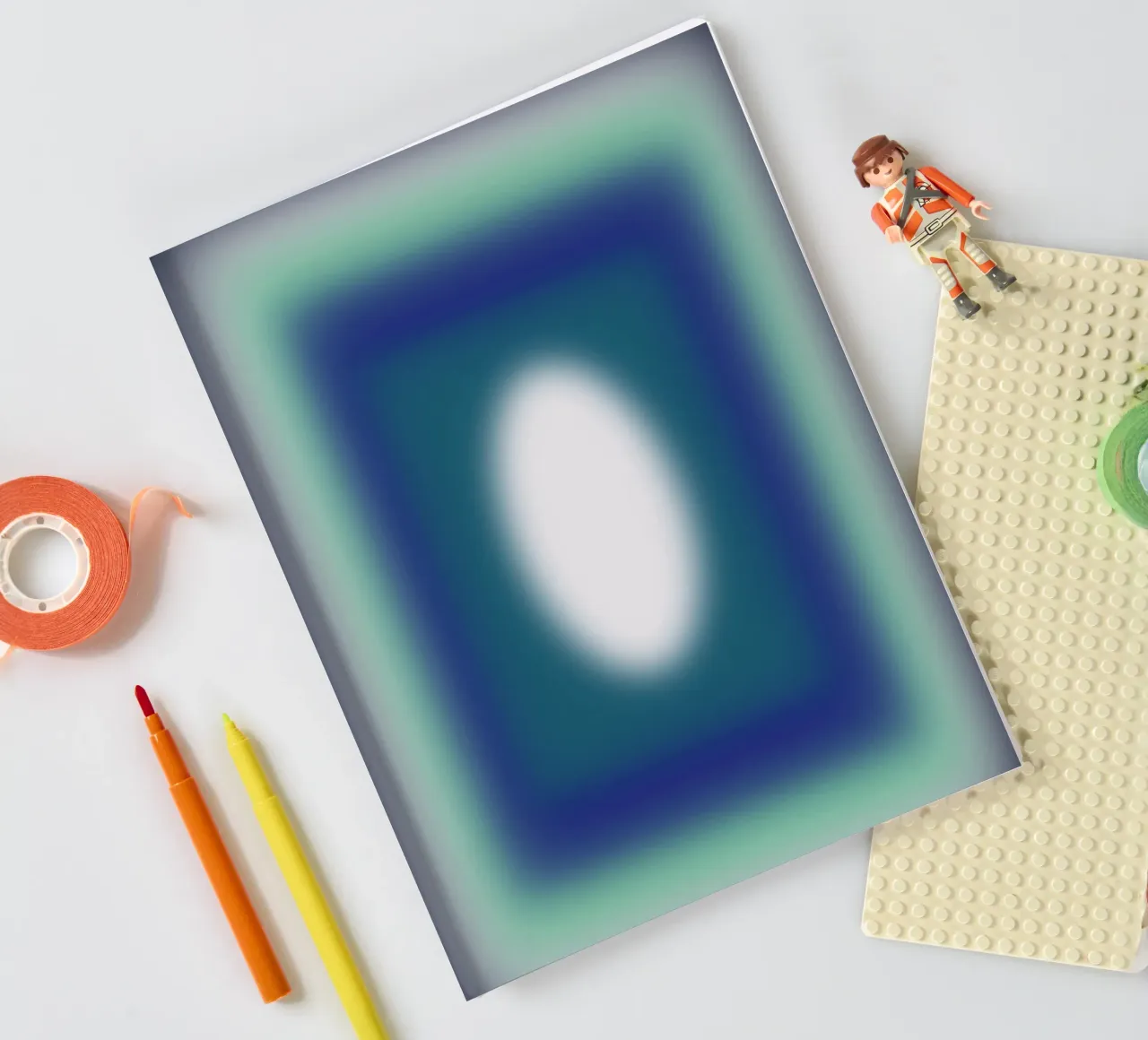 Blue Frames notebook by Little Dean