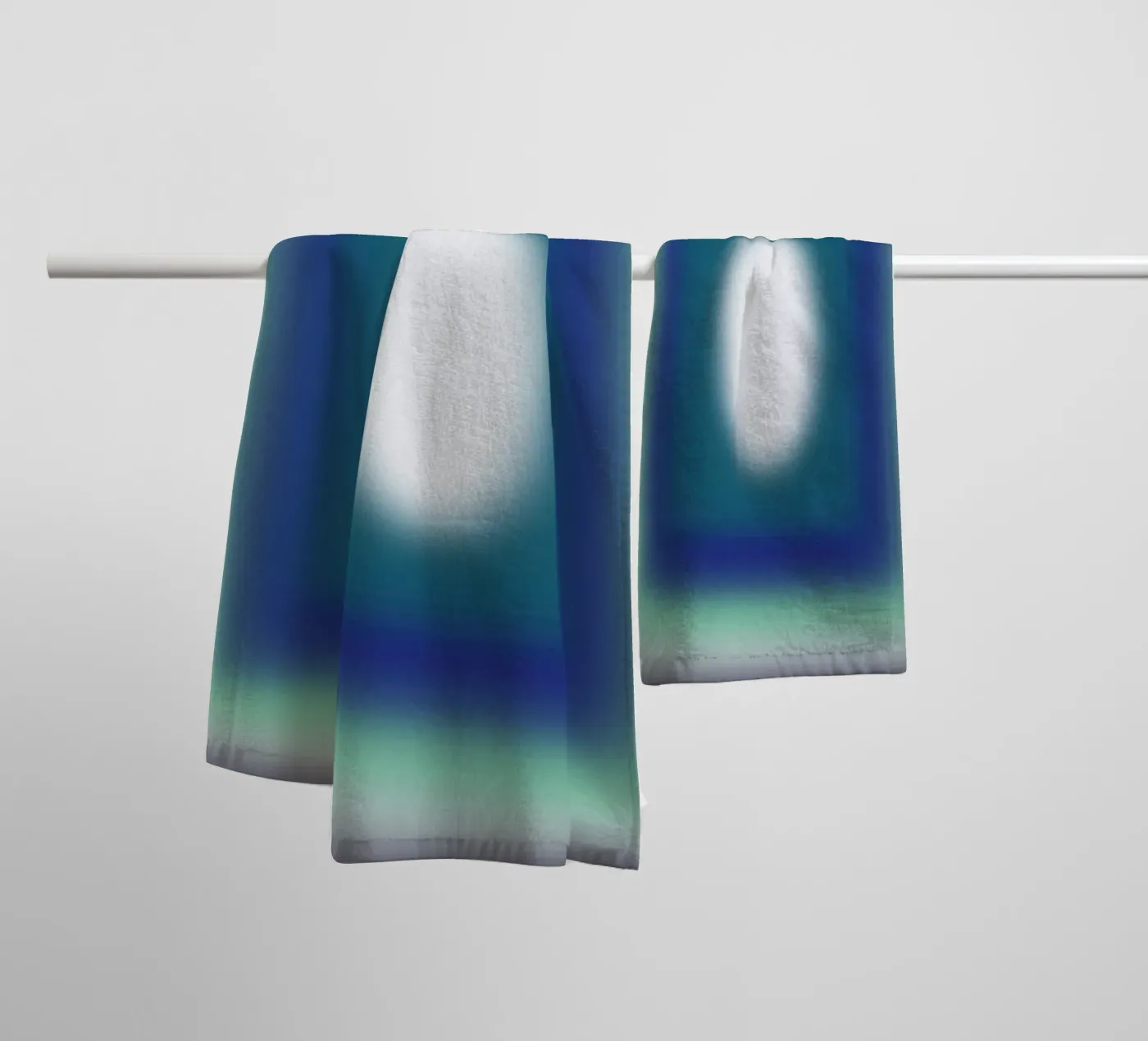 Blauwe frames badhanddoek van Little Dean