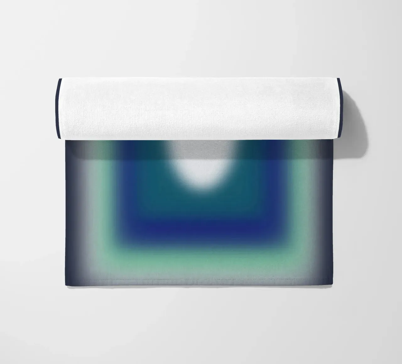 Blauwe frames strandhanddoek van Little Dean