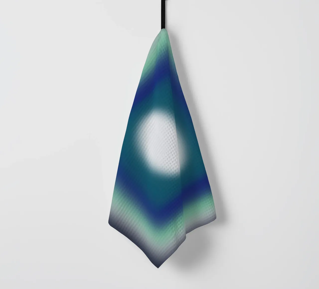 Blauwe frames theedoek van Little Dean