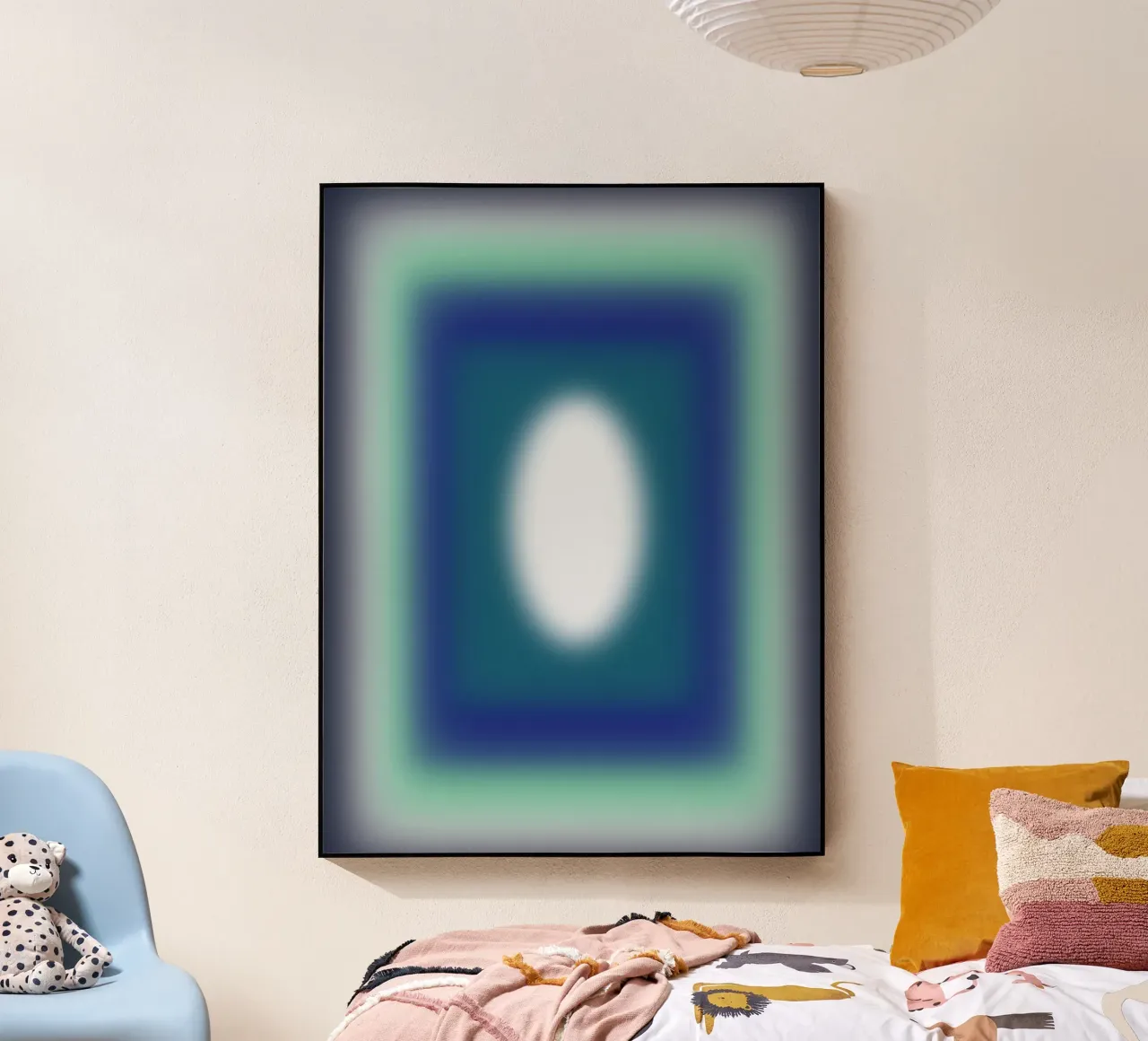 Blue Frames acryl van Little Dean