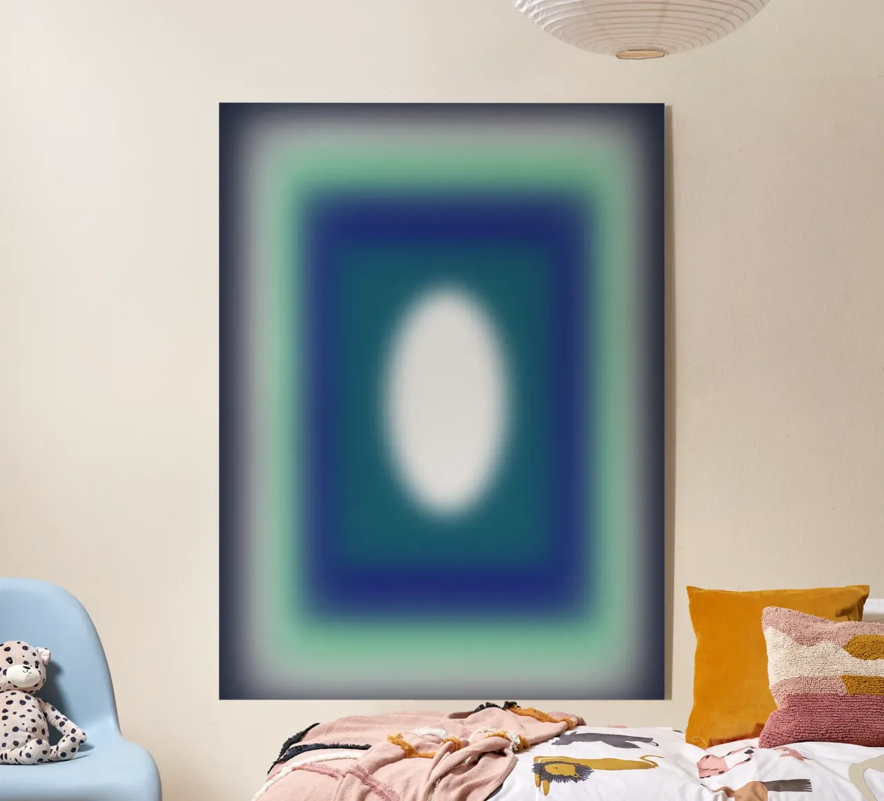 Blue Frames acryl van Little Dean