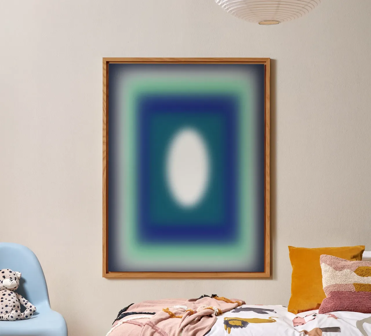 Blauwe frames forex-plaat van Little Dean