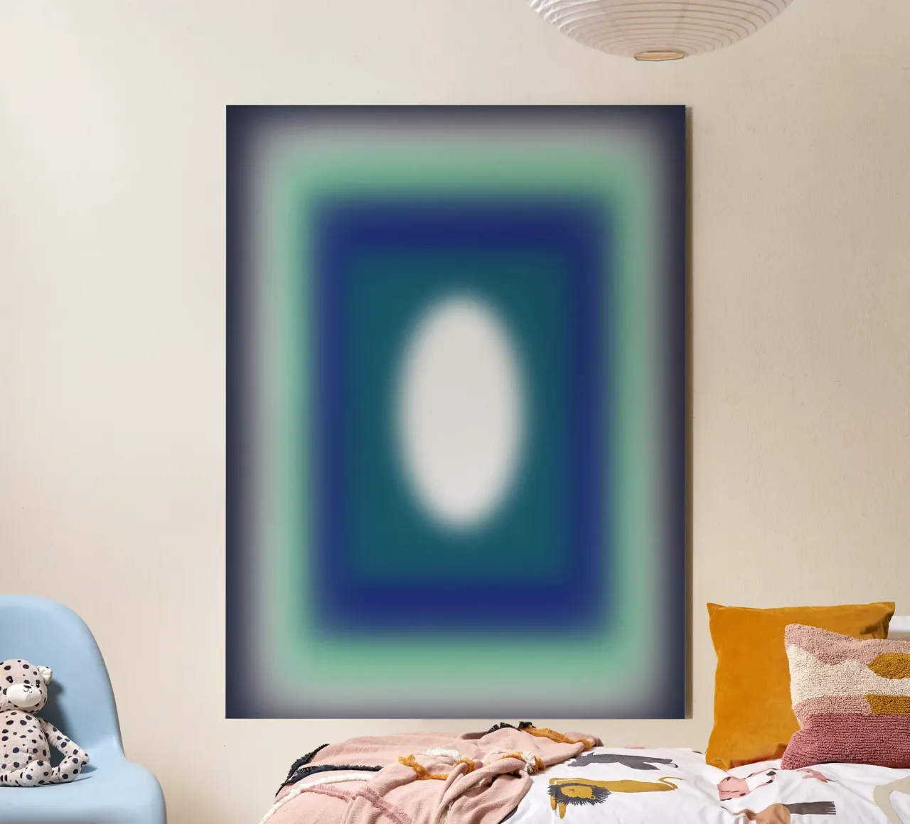 Blauwe frames forex-plaat van Little Dean