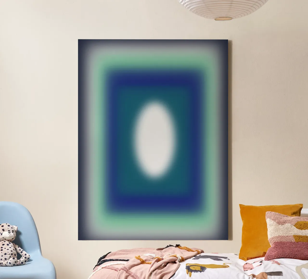 Blue Frames canvas van Little Dean