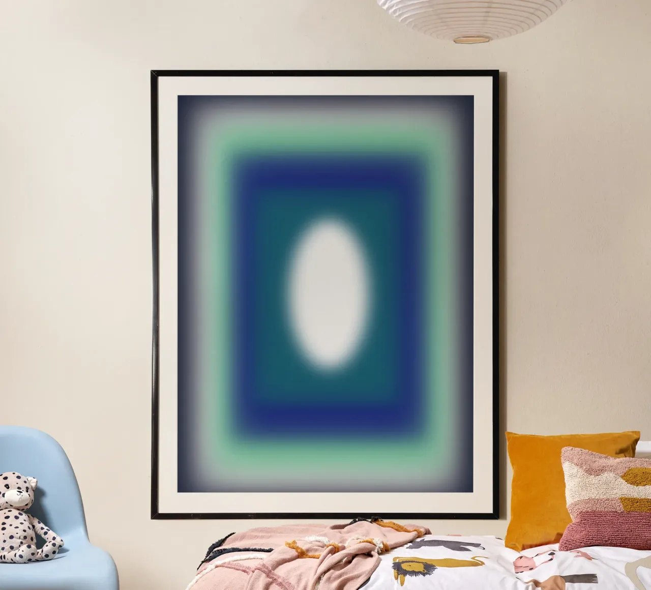 Blue Frames poster van Little Dean