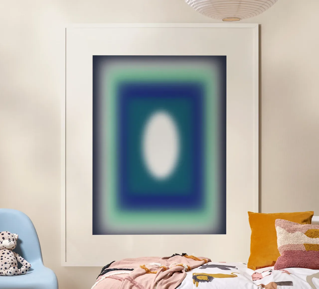 Blue Frames poster van Little Dean