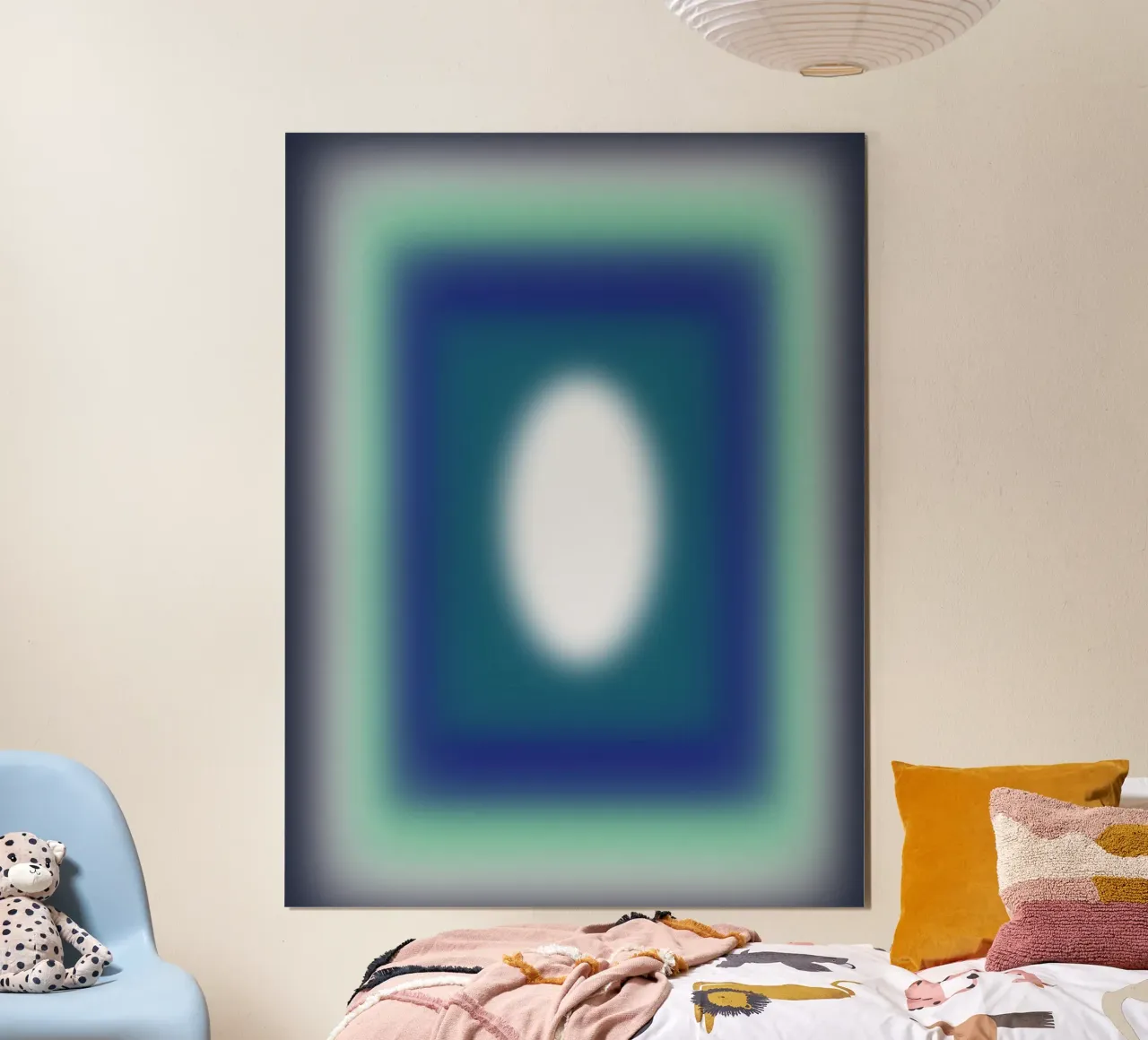 Blue Frames poster van Little Dean