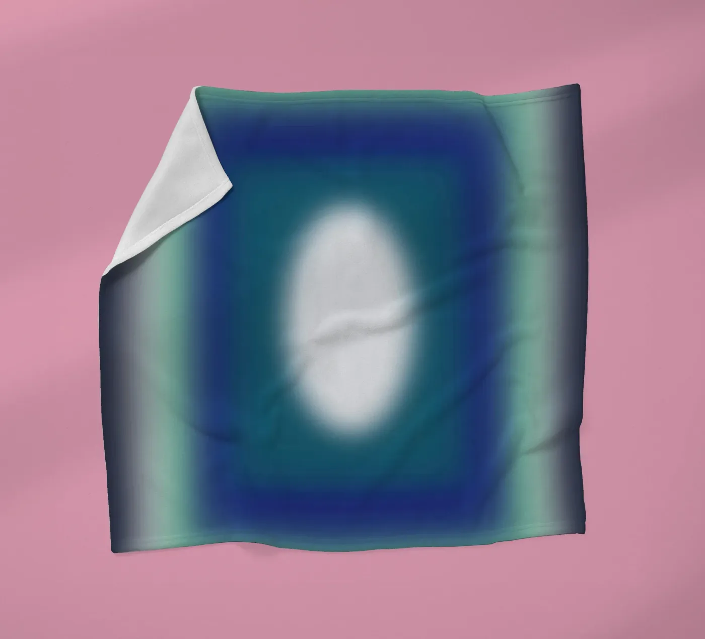 Blauwe frames fleecedeken van Little Dean