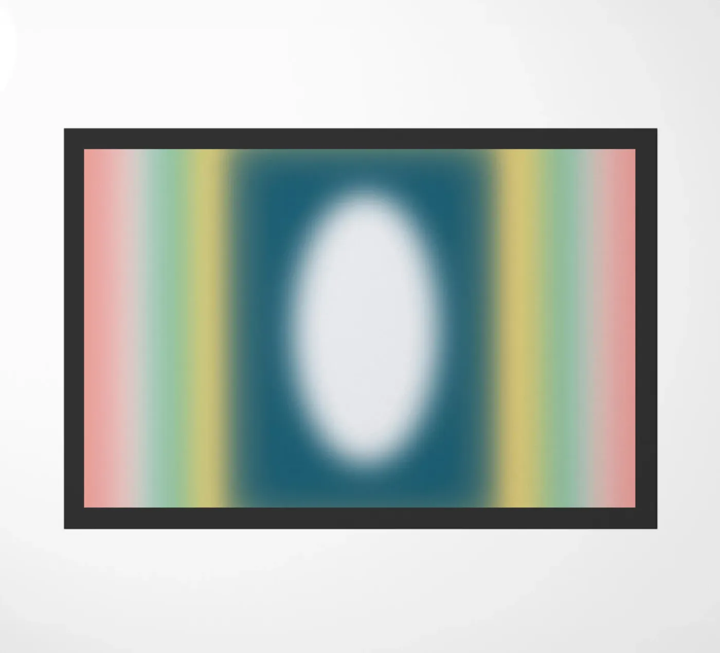 Opposites frames doormat by Little Dean