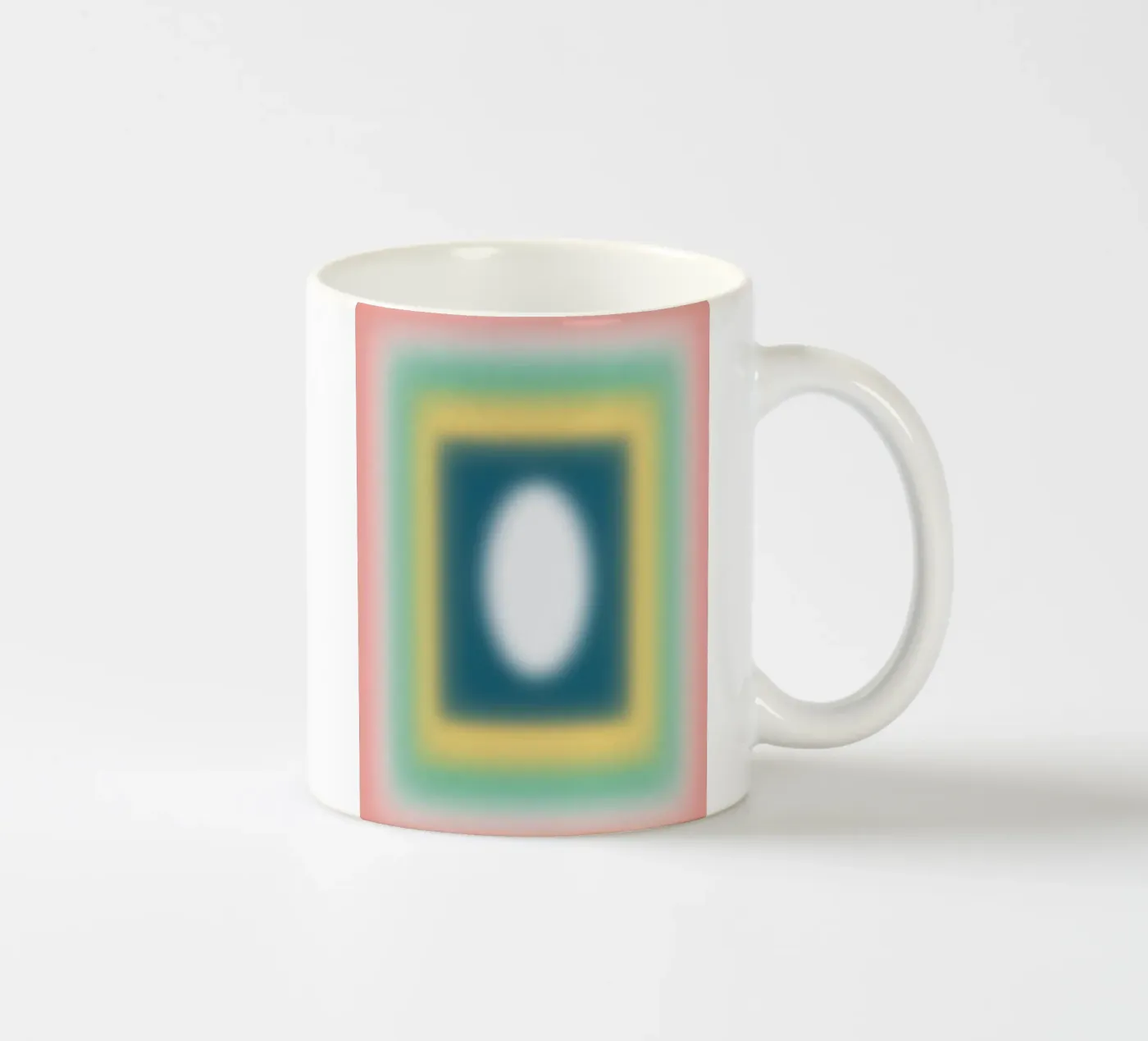 Opposites frames ceramic mug by Little Dean