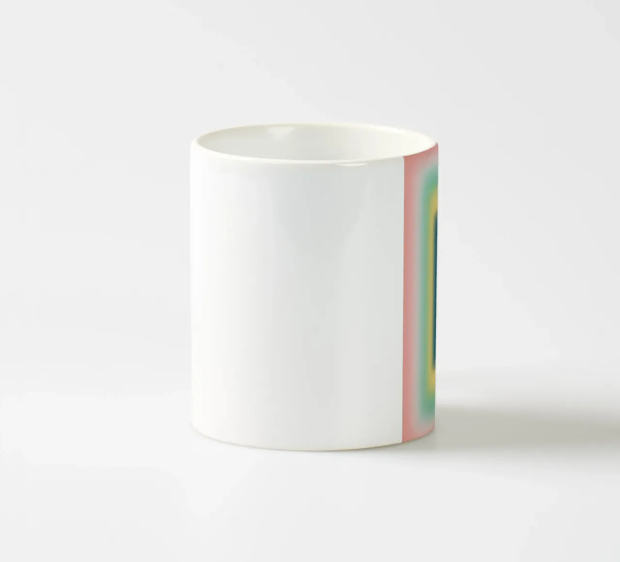 Opposites frames ceramic mug by Little Dean