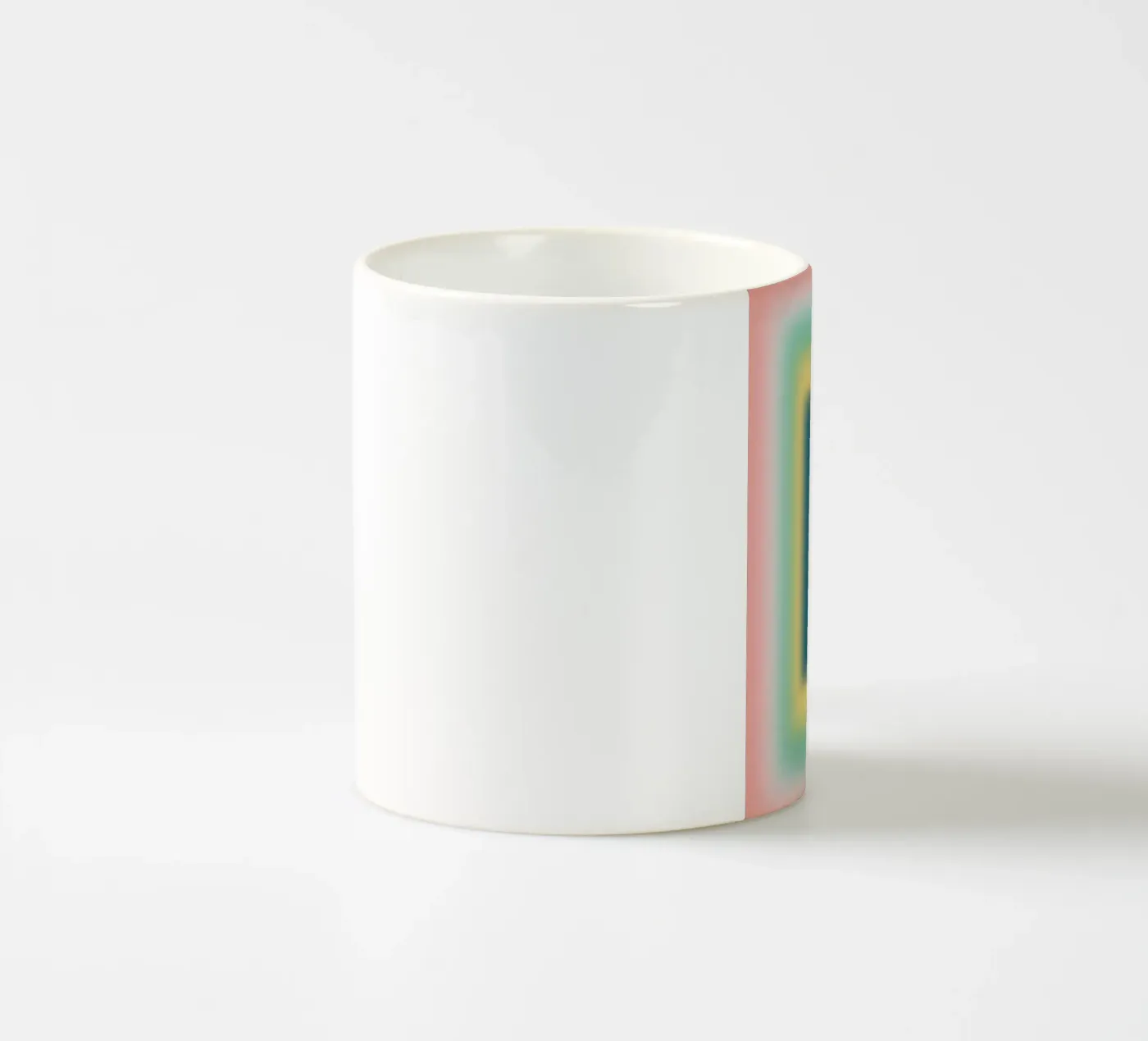 Opposites frames ceramic mug by Little Dean