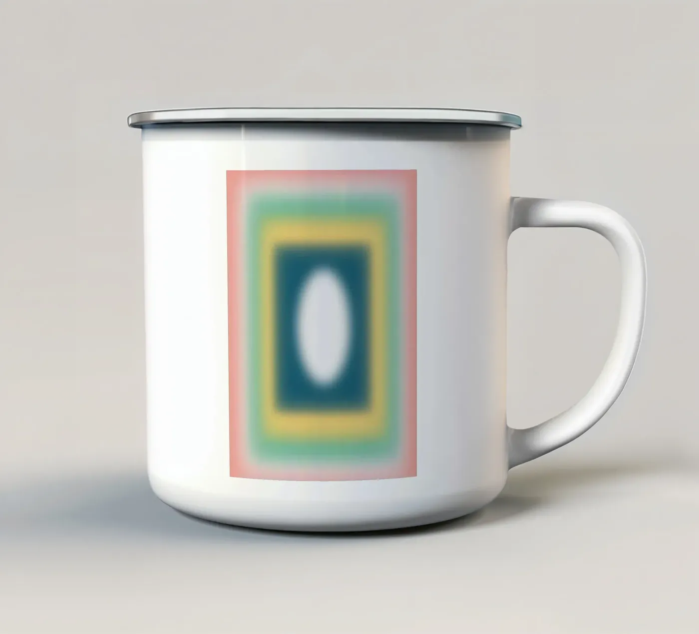 Opposites frames enamel mug by Little Dean