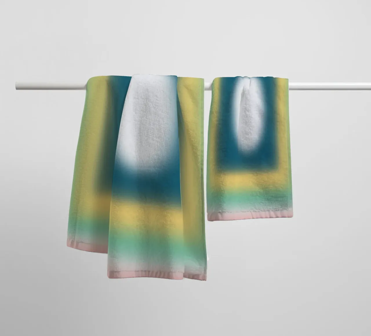 Opposites frames towel by Little Dean