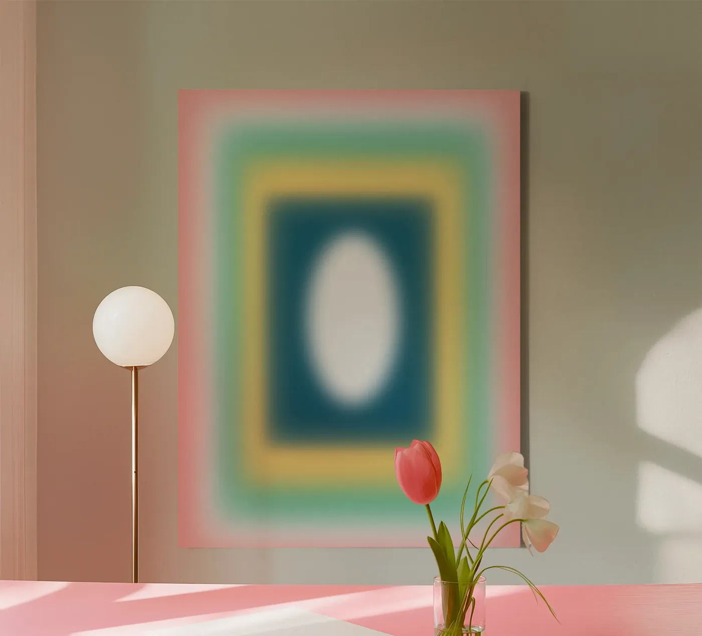 Tegenovergestelde frames canvas van Little Dean