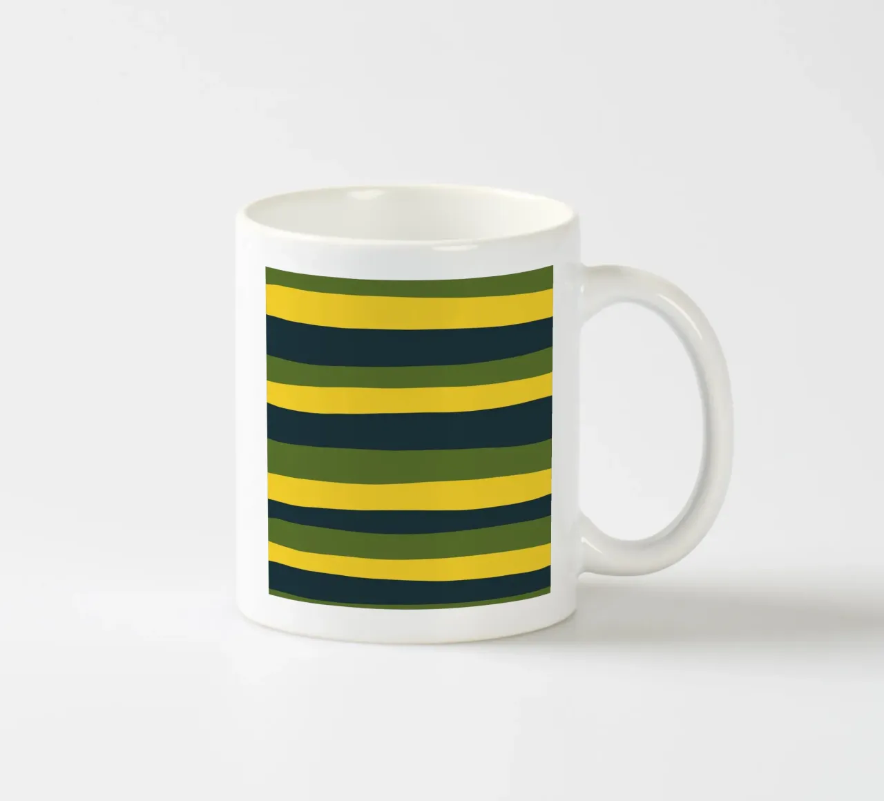 Strisce colorate var 1 tazza in ceramica da Little Dean