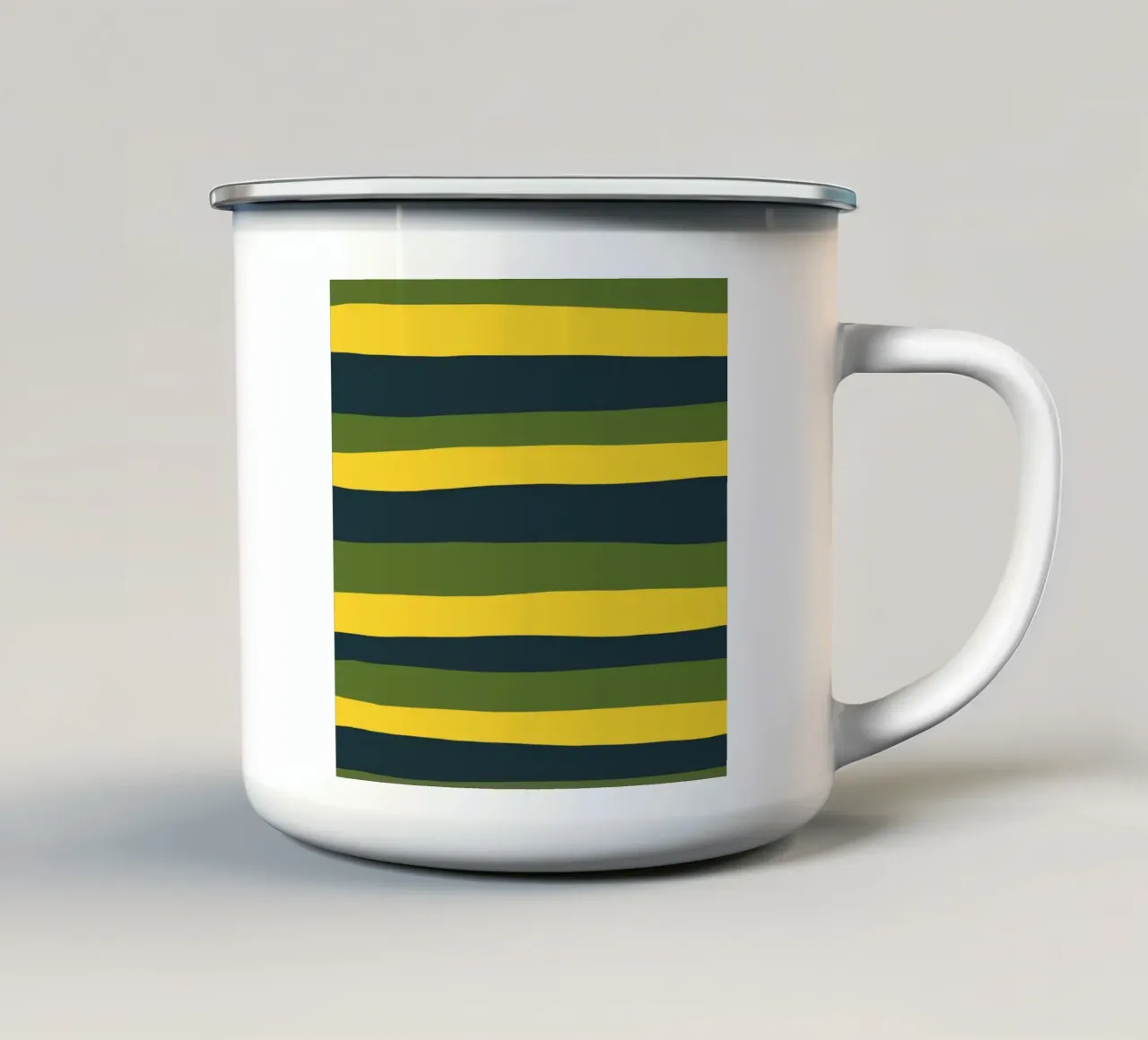 Strisce colorate var 1 tazza in smalto da Little Dean