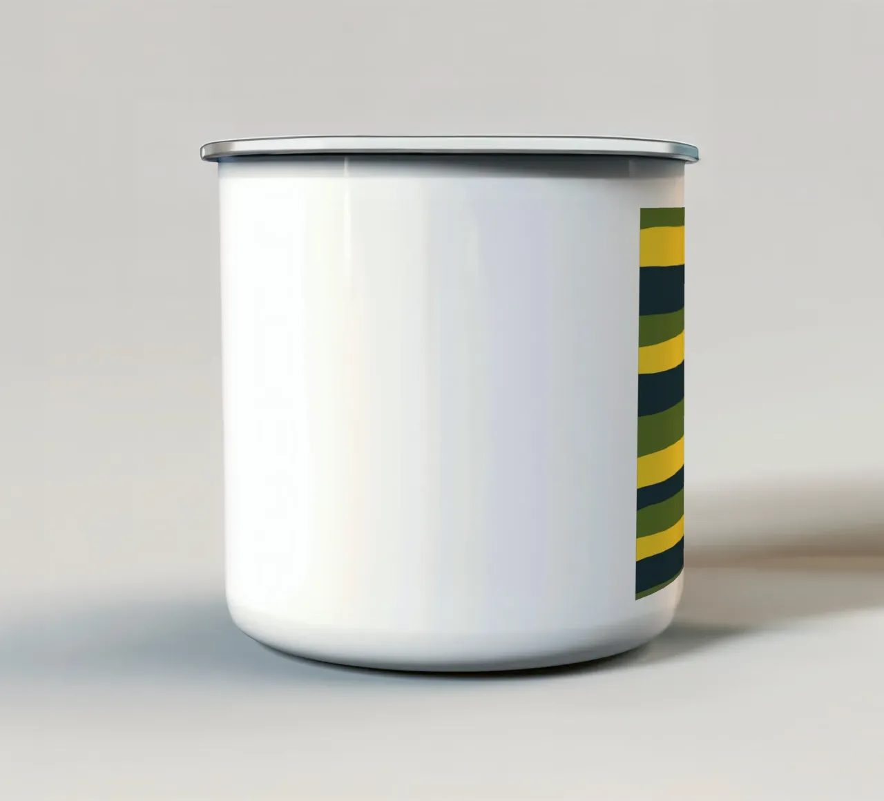 Strisce colorate var 1 tazza in smalto da Little Dean