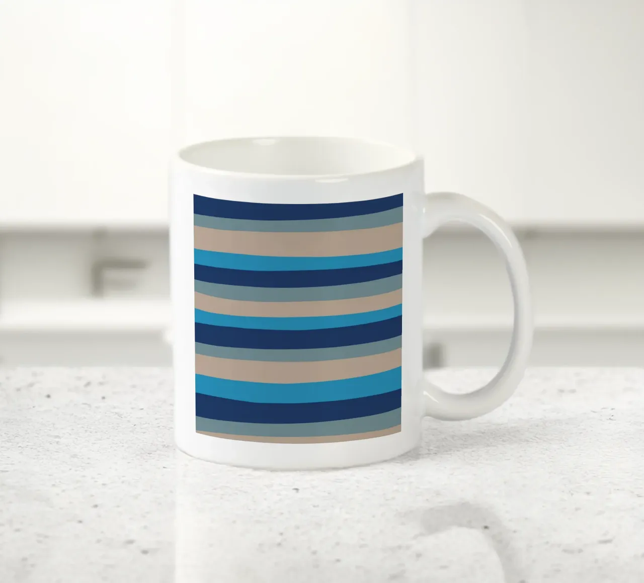 Strisce colorate var 2 tazza in ceramica da Little Dean
