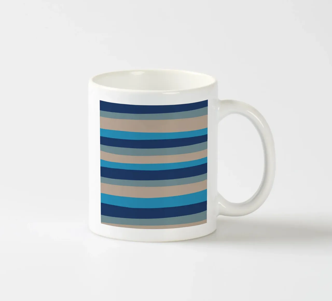 Strisce colorate var 2 tazza in ceramica da Little Dean