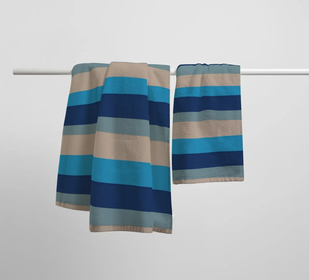 Strisce colorate var 2 asciugamano da bagno da Little Dean