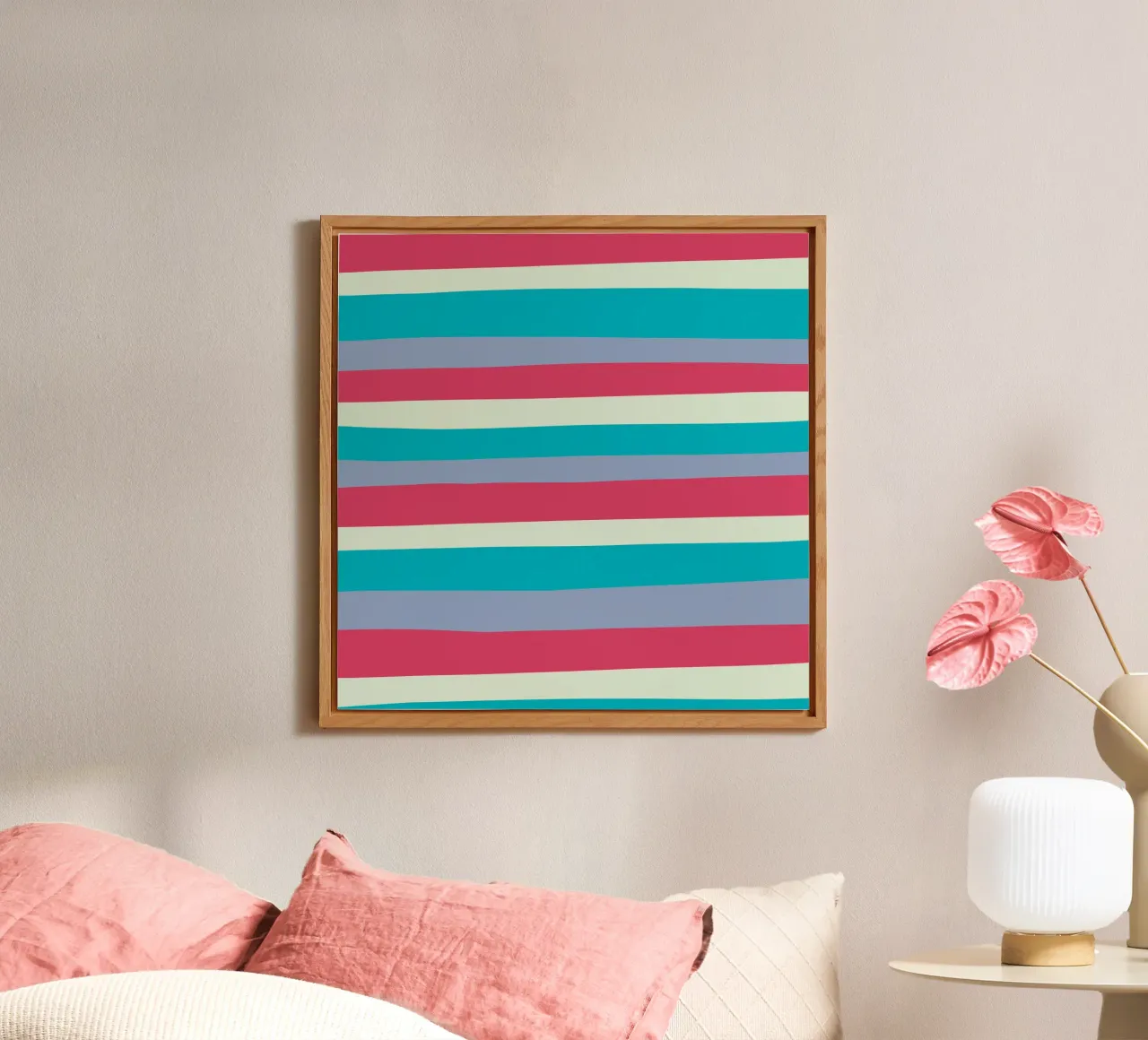 Strisce colorate var 3 alluminio dibond da Little Dean