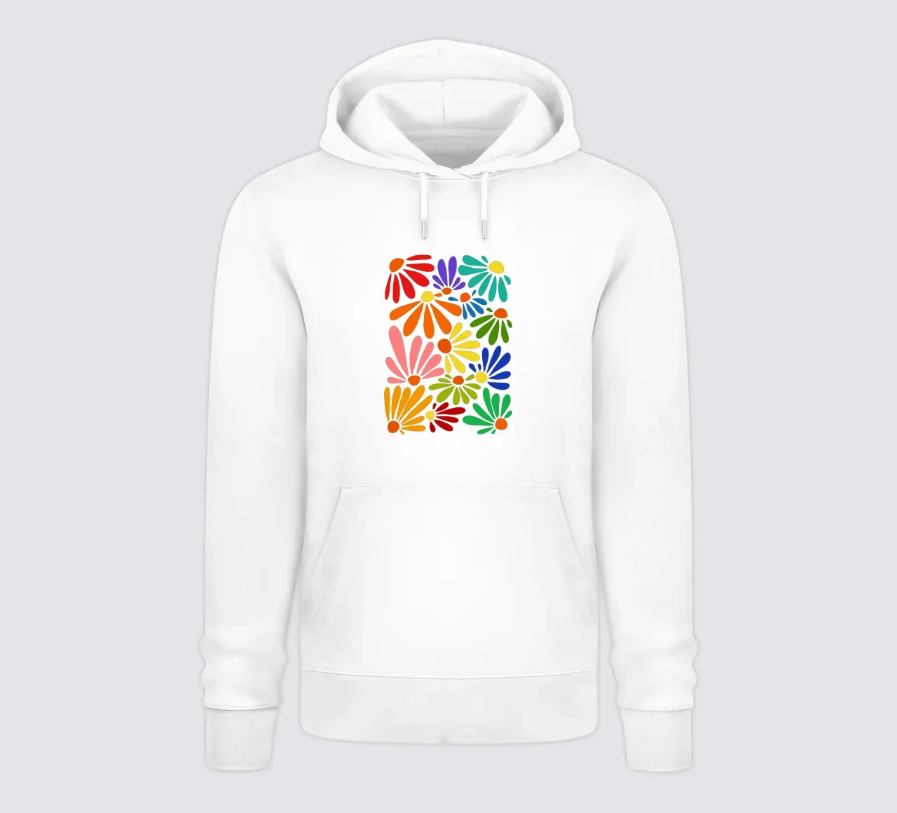 Colorful blooming felpa con cappuccio da TijanaArtStudio88