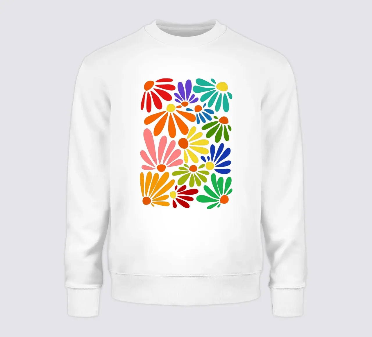 Colorful blooming felpa da TijanaArtStudio88