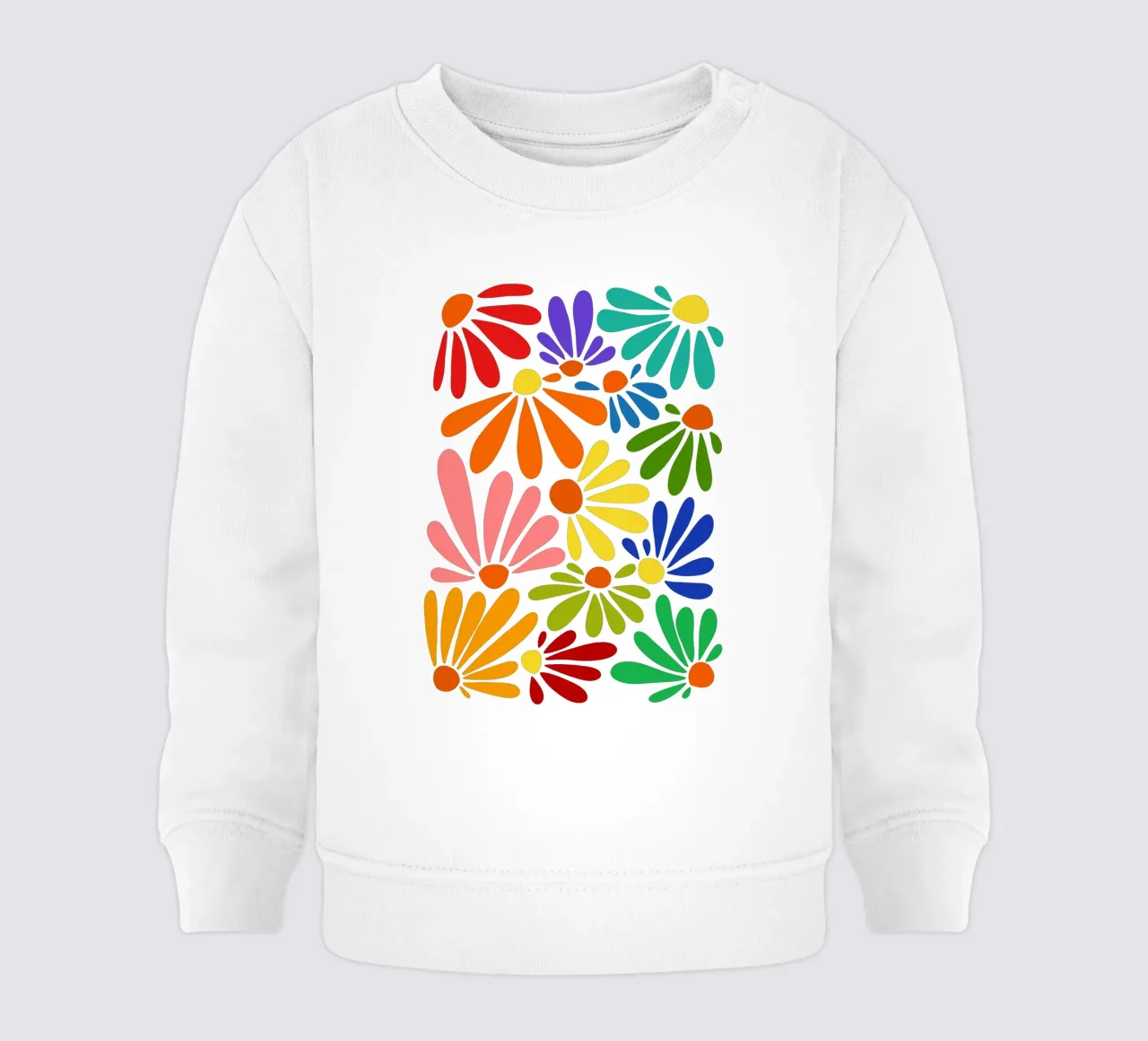 Colorful blooming felpa neonato da TijanaArtStudio88