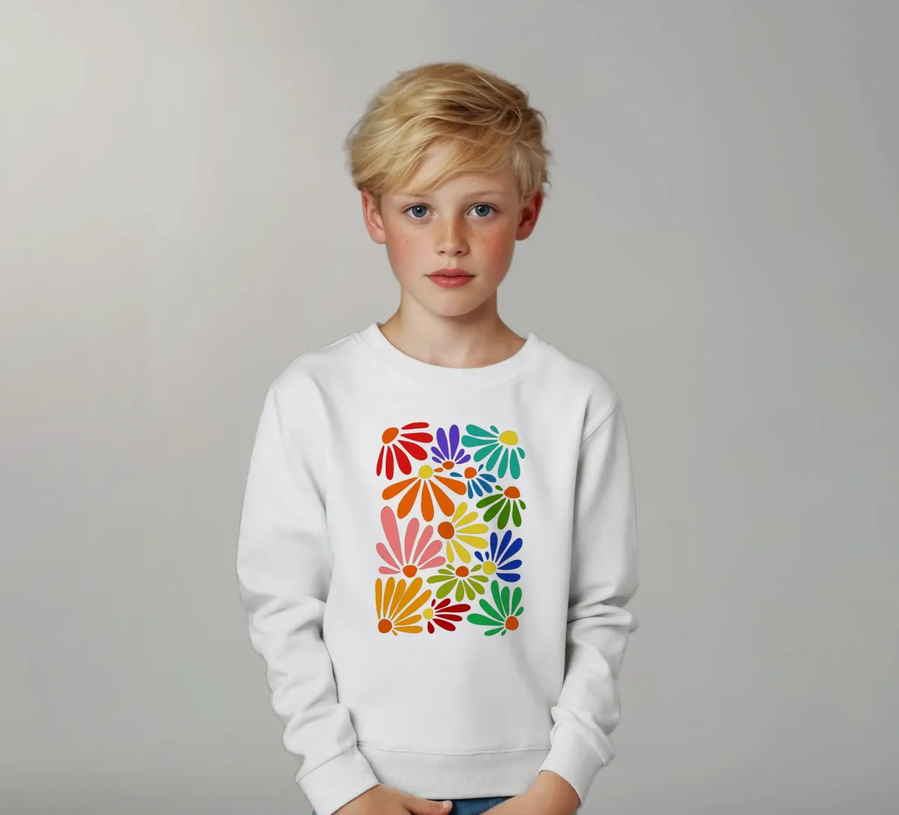 Colorful blooming felpa bambino da TijanaArtStudio88