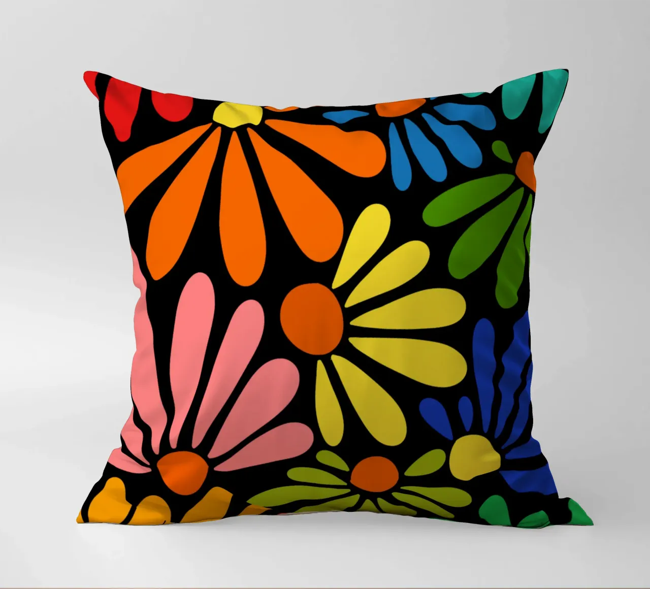 Colorful blooming cuscino da TijanaArtStudio88