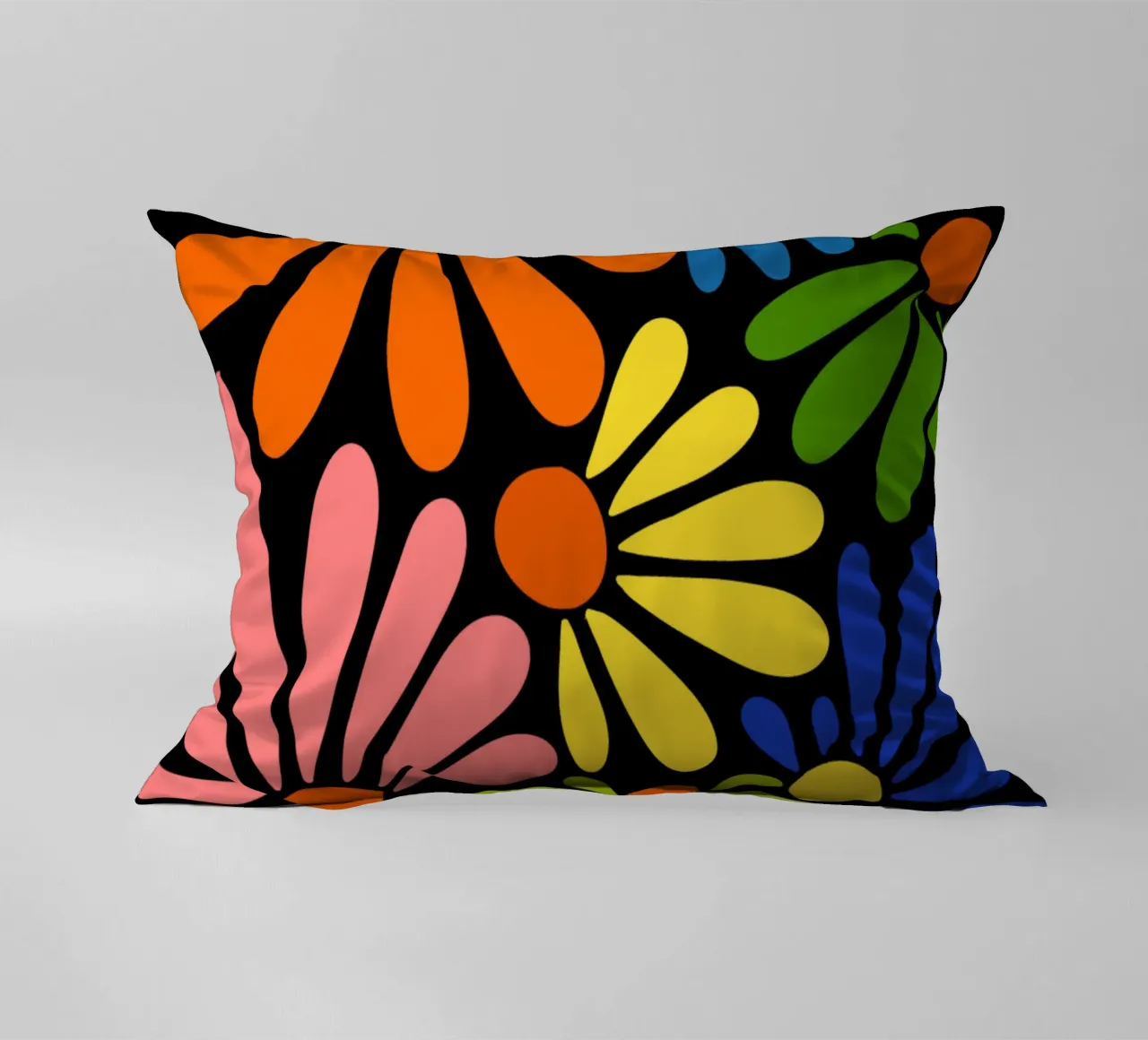 Colorful blooming cuscino da TijanaArtStudio88